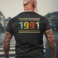 Compleanno Classic Of 1991 Original 33 T-shirt da uomo con stampa posteriore Regalos para ancianos