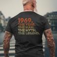 Compleanno Regalointage 1969 Year Man Myth Legend T-shirt da uomo con stampa posteriore Regalos para ancianos
