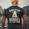 Coolster Schäff Der Welt Chef Sheep T-Shirt mit Rückendruck Geschenke für alte Männer