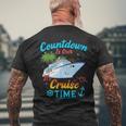 Countdown Is Over It's Cruise Time Men's T-shirt Back Print Gifts for Old Men