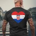 Croatia Flag Croatia Children's Croatia Hrvatska T-Shirt mit Rückendruck Geschenke für alte Männer