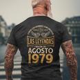 Cumpleaños Hombre Regalos Las Leyendas Agosto 1979 Camiseta Hombre Estampado Espalda Regalos para ancianos