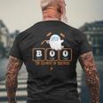 Cute Chemistry Boo The Element Of Surprise Chemist Halloween Men's T-shirt Back Print Gifts for Old Men