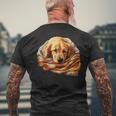 Cute Dog Official Sleep Golden Retriever Dog T-Shirt mit Rückendruck Geschenke für alte Männer