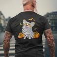 Cute Halloween Welsh Corgi Mummy Costume Dog Lover Pumpkin Men's T-shirt Back Print Gifts for Old Men Cute Halloween Welsh Corgi Mummy Costume Dog Lover Pumpkin Men's T-shirt Back Print Gifts for Old Men