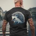 Cute Hedgehog Costume T-Shirt mit Rückendruck Geschenke für alte Männer