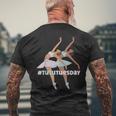 Da Balletto Divertente My Tututuesday Twin Ballerina Tutu T-shirt da uomo con stampa posteriore Regalos para ancianos