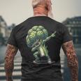 Dab Broccoli Dancing Dabbing Broccoliegetable T-Shirt mit Rückendruck Geschenke für alte Männer