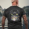 Dainci Batería Musical Camiseta Hombre Estampado Espalda Regalos para ancianos