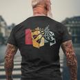 Dart Sport Retro Dartintage Bullseye Darter T-Shirt mit Rückendruck Geschenke für alte Männer