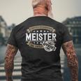 Das Unikat Meisterstück Bestanden The Unique Master S T-Shirt mit Rückendruck Geschenke für alte Männer