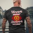 Ddr Orwärts Forward Immer Backward S T-Shirt mit Rückendruck Geschenke für alte Männer