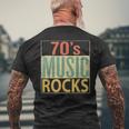 De Los Años 70 Music Rocks Camiseta Hombre Estampado Espalda Regalos para ancianos