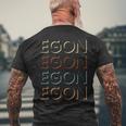 De Primer Nombre Egon Mi Personalizada Con Nombre Camiseta Hombre Estampado Espalda Regalos para ancianos