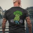 Deadlift Broccoli Gym Fitness Motivazione T-shirt da uomo con stampa posteriore Regalos para ancianos