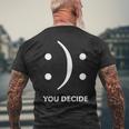 You Decide T-Shirt mit Rückendruck Geschenke für alte Männer