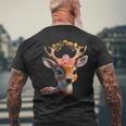 Deer Deer Costume Dirndl Costume T-Shirt mit Rückendruck Geschenke für alte Männer