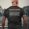 Definizione Receptionist & Addetto Accoglienza T-shirt da uomo con stampa posteriore Regalos para ancianos