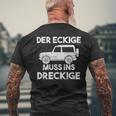 Der Eckige Muss Ins Dirckige Off-Road Off-Road T-Shirt mit Rückendruck Geschenke für alte Männer