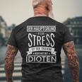 Der Hauptgrund Für Stress Ist Tüliche Kontakt Mit Idioten T-Shirt mit Rückendruck Geschenke für alte Männer