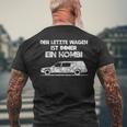 'Der Letzte Wagen Ist Immer Ein Kombi Bestatter T-Shirt mit Rückendruck Geschenke für alte Männer