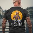 Desi Wedding Accessories South Asian Shaadi Team Dulha Groom Men's T-shirt Back Print Gifts for Old Men