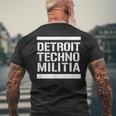 Detroit Techno Militia T-Shirt mit Rückendruck Geschenke für alte Männer