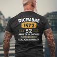 Dicembre 1972 52 Anni Compleanno Uomo Donna 1972 T-shirt da uomo con stampa posteriore Regalos para ancianos