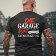 Die Garage Ruft Mechanik Kfz Humour Mechanic T-Shirt mit Rückendruck Geschenke für alte Männer