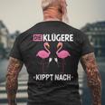 Die Klügere Kippt Nach Malle Mädels Saufen Jga Prosecco Sekt T-Shirt mit Rückendruck Geschenke für alte Männer