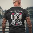 Die Uschi Macht Das Schon T-Shirt mit Rückendruck Geschenke für alte Männer