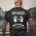 Diese Brüste Sindergeben Feuerwehrmann Beruf German T-Shirt mit Rückendruck Geschenke für alte Männer