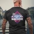 Disco Machine 70S Disco T-Shirt mit Rückendruck Geschenke für alte Männer