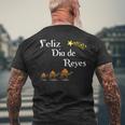 Diseño Navideño Feliz Día De Reyes Magos Feliz Navidad Camiseta Hombre Estampado Espalda Regalos para ancianos