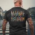 Diversity Fact Inclusion Act Anti Razzismo Parità Avvocato T-shirt da uomo con stampa posteriore Regalos para ancianos