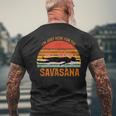 Divertente Da Meditazione Con Scritta I'm Just Here For The Savasana T-shirt da uomo con stampa posteriore Regalos para ancianos