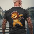 Divertente Dabbing Lion Regalo Dab Leone T-shirt da uomo con stampa posteriore Regalos para ancianos