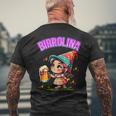Divertente Nano Con Birra Birrolina Per Amanti Della Birra T-shirt da uomo con stampa posteriore Regalos para ancianos