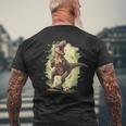 Divertido Jugador De FútbolRex Para Los Amantes De Los Dinosaurios Camiseta Hombre Estampado Espalda Regalos para ancianos