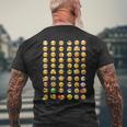 Divertidos Emoticonos Felices Con Caras De Sonrisas Del Teclado Camiseta Hombre Estampado Espalda Regalos para ancianos