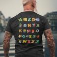 Donna Camicia Abc Rhyming Animal Alphabet Per Bambini Con Collo A T-shirt da uomo con stampa posteriore Regalos para ancianos