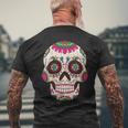 Donna Divertente Teschio Messicano Sugar Skull Messico Con Collo A T-shirt da uomo con stampa posteriore Regalos para ancianos