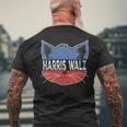 Donna Gatto Donna Per Kamala Harris Walz 2024 Retrointage Con Collo A T-shirt da uomo con stampa posteriore Regalos para ancianos