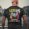Donna Livello 15 Sbloccato Fantastico Dal 2009 15 ° Compleanno Gaming Con Collo A T-shirt da uomo con stampa posteriore Regalos para ancianos