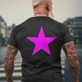 Donna Stella Fucsia Su Più Colori Con Collo A T-shirt da uomo con stampa posteriore Regalos para ancianos