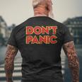 Don't Panicintage Distressed T-Shirt mit Rückendruck Geschenke für alte Männer