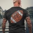 Dot Day Polka Dot American Football Lover Player Men's T-shirt Back Print Gifts for Old Men