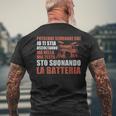 Drummer E Batterista Regali Divertente Detti Batteria T-shirt da uomo con stampa posteriore Regalos para ancianos