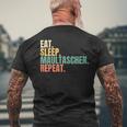 Eat Sleep Muzzle Repeat T-Shirt mit Rückendruck Geschenke für alte Männer