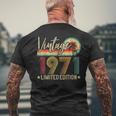 Edizione Limitata 1971 52° Compleanno Regalo 52 Anniintage T-shirt da uomo con stampa posteriore Regalos para ancianos
